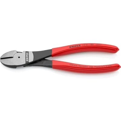 Afbeelding van Kracht zijsnijtang met kunststof bekleed zwart geatramenteerd Knipex