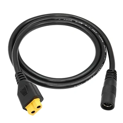 Afbeelding van RIIEYOCA XT60 naar DC 8 mm stekkeradapter, bus 7,9 x 0,9 14AWG stroomkabel, voor draagbare krachtcentrale zonnegenerator zonnepaneel (1 m)