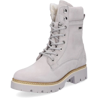 Afbeelding van Tamaris dames leren veterboot grijs