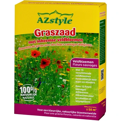 Afbeelding van ECOstyle Graszaad Met Inheemse Veldbloemen 500 Gram 50 M²
