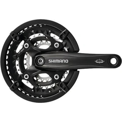 Afbeelding van Shimano Crankstel 3 x 10 speed Trekking FC T521 met 175mm crankarm 44 32 24T Octalink zwart
