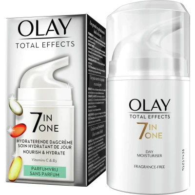 Afbeelding van 4x Olay Total Effects 7 in 1 Hydraterende Dagcrème Parfumvrij 50 ml