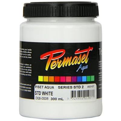 Afbeelding van Permaset Aqua inkt voor canvasdruk wit 300 ml
