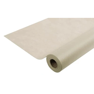 Afbeelding van Pro Nappe Ref R781042I wegwerptafelkleed van spingebonden vlies rol lengte 10 m x breedte 1,20 kleur touw scheurbestendig, waterafstotend en afveegbaar materiaal