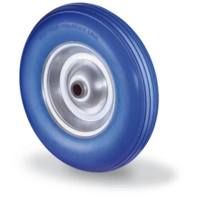 Afbeelding van BS Rollen Polyurethaanwiel wiel d. 400 mm draagvermogen 200 kg pechbestendig stalen velg groeven 1 stuk C91.400