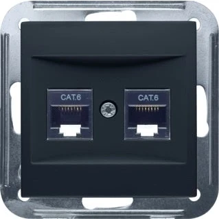 Afbeelding van Honeywell peha universeel aansluiting uae cat 6 2 terminals zwart 00276912
