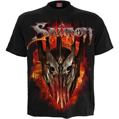 Afbeelding van The Lord Of Rings Sauron T shirt zwart M 100% katoen Fan merch, Film