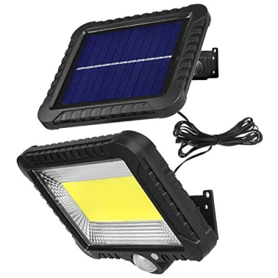 Afbeelding van Solar LED schijnwerper met bewegingsmelder Maclean Energy IP44, 5W, 400lm, 6000K koud wit, lithiu...