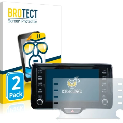 Afbeelding van BROTECT Screenprotector voor Toyota Yaris Cross 8&quot; Folie Beschermfolie transparant (2 Stuks)