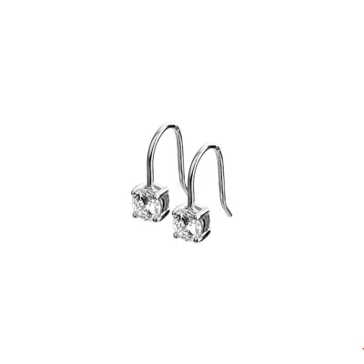Afbeelding van Trendjuwelier huiscollectie Oorhangers Franse Haak Zirkonia Zilver
