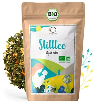 Afbeelding van ORIGEENS Bio Kruidenthee Borstvoeding BABY 100g en Spijsvertering Warme Thee of IJsthee Fenegriek, Gember, Kurkuma &amp; Citroen, Brandnetel, Moringa