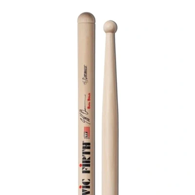 Afbeelding van Vic Firth Corpsmaster® Series Signature Snare Sticks Jeff Queen American Hickory Wood Tip