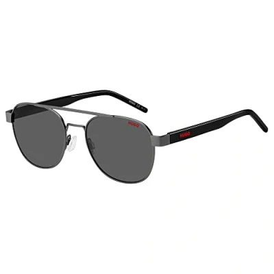 Afbeelding van Hugo Boss Uomo HG 1196/S R80/IR Occhiali da sole Metallo Canna di fucile Grigio Pilot