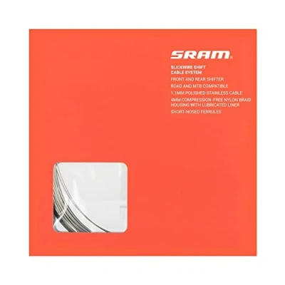 Afbeelding van SRAM SlickWire Road/MTB Schakelkabel Set 1,1 x 2300 mm, zwart
