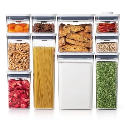 Afbeelding van OXO 11236000 Good Grips 10 delige POP Container Set, Plastic, Wit