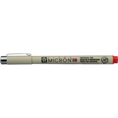 Afbeelding van Sakura Pigma Micron 08 pen rood