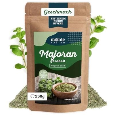 Afbeelding van Majolein Gerebelde Monte Nativo (250 g) gedroogde marjolein thee marjoram zacht en aromatische specerijen ideaal voor koken kruiden intesief aroma smaak