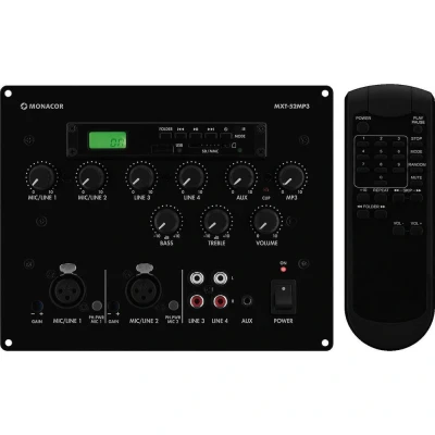 Afbeelding van Monacor MXT 52MP3 Console mengpaneel Aantal kanalen:6 USB aansluiting