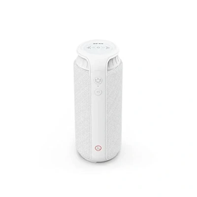 Afbeelding van Hama Bluetooth luidspreker Pipe 2.0 spatwaterdicht (draagbare box met touch paneel, muziekbox waterdicht conform IPX4, 24 W, Aux, 12 uur speeltijd, True Wireless Stereo) wit