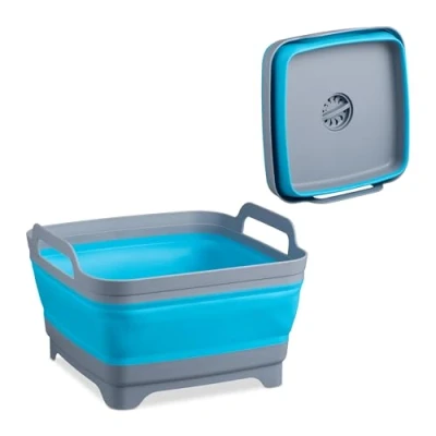 Afbeelding van Relaxdays afwasteil opvouwbaar afwasbak inklapbaar kampeer 9 liter