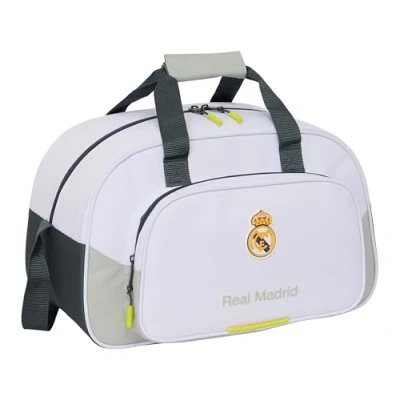 Afbeelding van Safta Real Madrid Equiicion 25/26 sporttas, rugzak, ideaal voor kinderen van verschillende leeftijden, comfortabel en veelzijdig, kwaliteit duurzaamheid, 40 x 23 24 cm, Wit, M, Casual