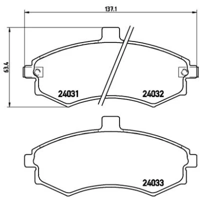 Afbeelding van Brembo Remblokset P 30 020