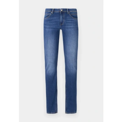 Afbeelding van Marc O&#039;Polo Denim Trouser Regular Waist Length Slim fit jeans, Dames, Maat: 26x32, Multi/fresh dark blue