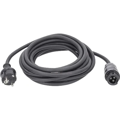 Afbeelding van as Schwabe Voedingskabel voor omvormer, 20 m rubberen slang H07RN F 3G1,5, geaarde contactstekker op Betteri koppeling BC01, in polyzak met label, 230V, IP44, 71873