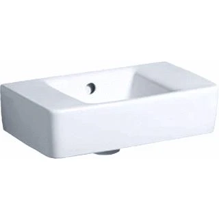 Afbeelding van Geberit renova plan fontein compact zonder kraangat met overloop 40x25x15cm wit 272143000