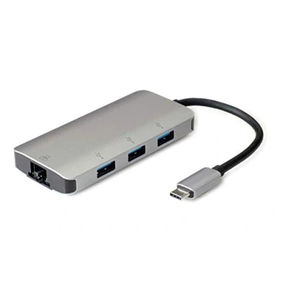 Afbeelding van ROLINE USB Type C naar Gigabit Ethernet Converter + Hub 3x