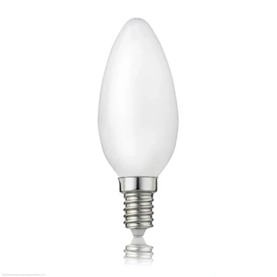 Afbeelding van Hellum LED lamp C35, filament, E14 fitting, warm wit 2700 K, 2 W, mat, 3 pack, 207200