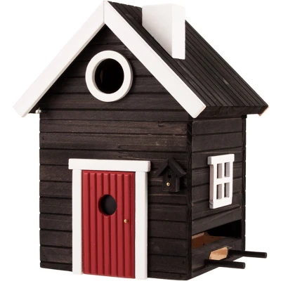 Afbeelding van Wildlife Garden Multiholk Svart Hus Nestkast &amp; Voederhuisje WG106