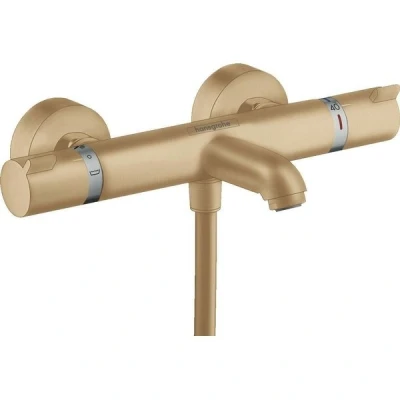 Afbeelding van Hansgrohe Ecostat Comfort badkraan thermostatisch met omstel koppelingen brushed bronze