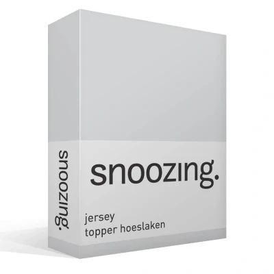 Afbeelding van Snoozing Jersey Topper Hoeslaken 100% gebreide katoen 140x200 cm Grijs