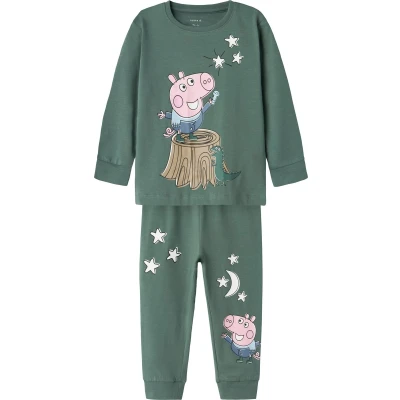 Afbeelding van Name it SET Peppa WUTZ Pyjama voor kinderen, Maat: 92, Dark forest