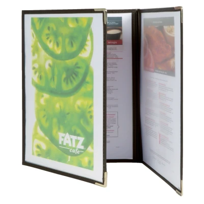 Afbeelding van Securit Crystal menuhouder 3dubbel (3 stuks)