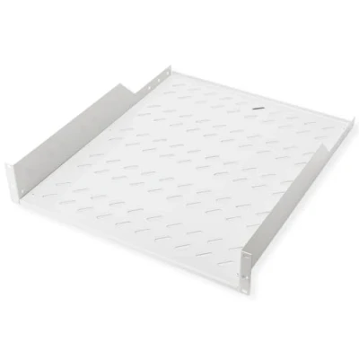 Afbeelding van ROLINE 19 inch plank 2 U 550 mm diep, 25 kg draagvermogen grijs