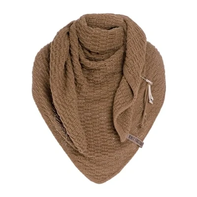 Afbeelding van Knit Factory Jaida Halsdoek, Dames, Maat: One Size, Nude