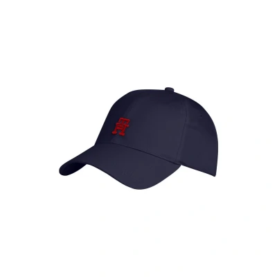 Afbeelding van Tommy Hilfiger Contrast Monogram Baseball Pet, Heren, Maat: One Size, Space blue