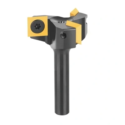 Afbeelding van SpeTool Vlakfrees 8mm Schacht 35mm Diameter Schaafmachinefrees HW Wisselplaten 3 Fluiten CNC voor Bovenfrees met ATS Coating Vlakfrezen Wisselplatenfrees hout Schachtfrees