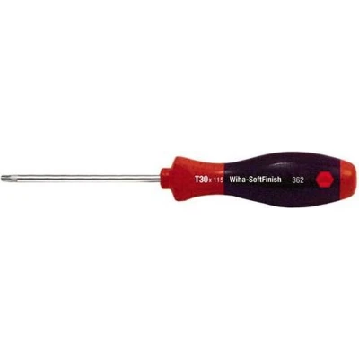 Afbeelding van Wiha Schroevendraaier maat T 25 BO klinglengte 100 mm SoftFinish® meercomponentengreep ronde kling 1 stuk 01303