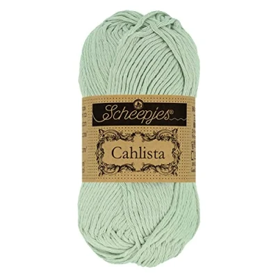 Afbeelding van Scheepjes Cahlista 402 Silver Green Garen 10x50g