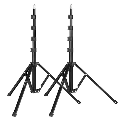 Afbeelding van TARION 2 STKS Studio Light Stand 180cm Fotografische Verlichting Statief Opvouwbare Foto Boom Aluminium Professionele voor Fotografie Reflector Paraplu Softbox Ring Licht