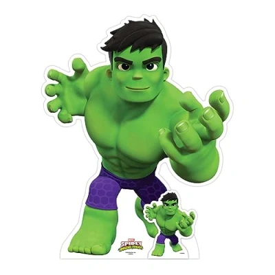 Afbeelding van Star Cutouts SC4344 Hulk Spidey en zijn geweldige vrienden kartonnen uitsparing perfect voor Spider Man fans, feesten evenementen
