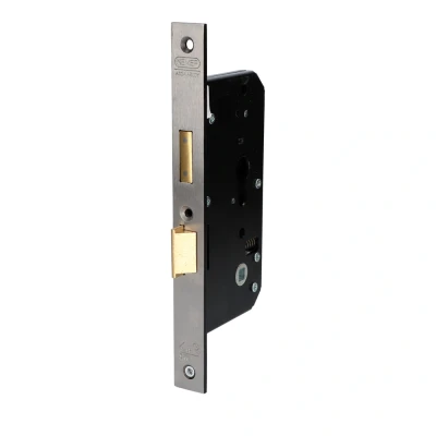 Afbeelding van Nemef Veiligheidsdeurslot SKG** afgerond 24 x 235 mm RVS doornmaat 70 PC 72 4429 din links