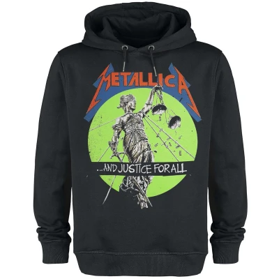 Afbeelding van Metallica Amplified Collection No Justice For All Trui met capuchon zwart M Heren
