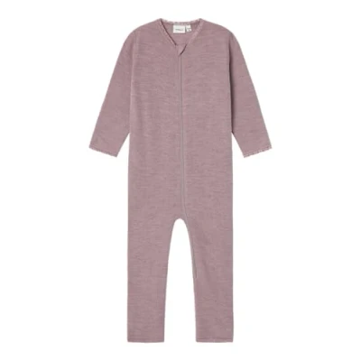 Afbeelding van NAME IT Nmfwang Nightsuit Solid Noos pyjama voor meisjes van wol, lila, 92 cm