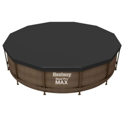 Afbeelding van Bestway Cover Rond Grijs 360/366 cm