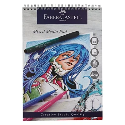 Afbeelding van Faber Castell Creative Studio Mixed Media Pad, A3 250 gsm Pad van 30 vellen