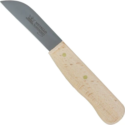 Afbeelding van Metallo Professioneel Mes C60 Staal Ergonomisch Houten Handvat 90 mm Lemmet